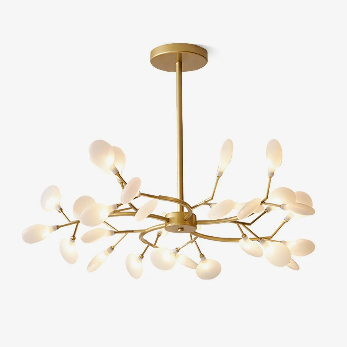 NYXORA - Contemporary Firefly Multi-Branch Chandelier, Gold/Black LUMINORLIGHTING