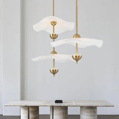 Alaria - Double Layer Floating Petal-Shape Contemporary Pendant Light LUMINORLIGHTING