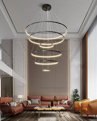 Cassida - Minimalism Circle Shape Chandelier Combo LUMINORLIGHTING