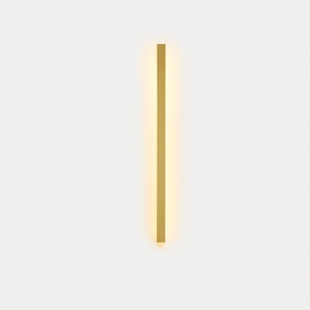 Minimalist - Linear Design LED Outdoor Wall Light For Outdoor, Gold, IP67 LUMINORLIGHTING