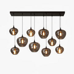 Obscura - Contemporary Style Smoked Glass Pendant Lamp, 5 Style LUMINORLIGHTING