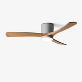 Ardea - Simple Design Wooden Ceiling Fan with LED Light, 4 Sizes, DC Motor