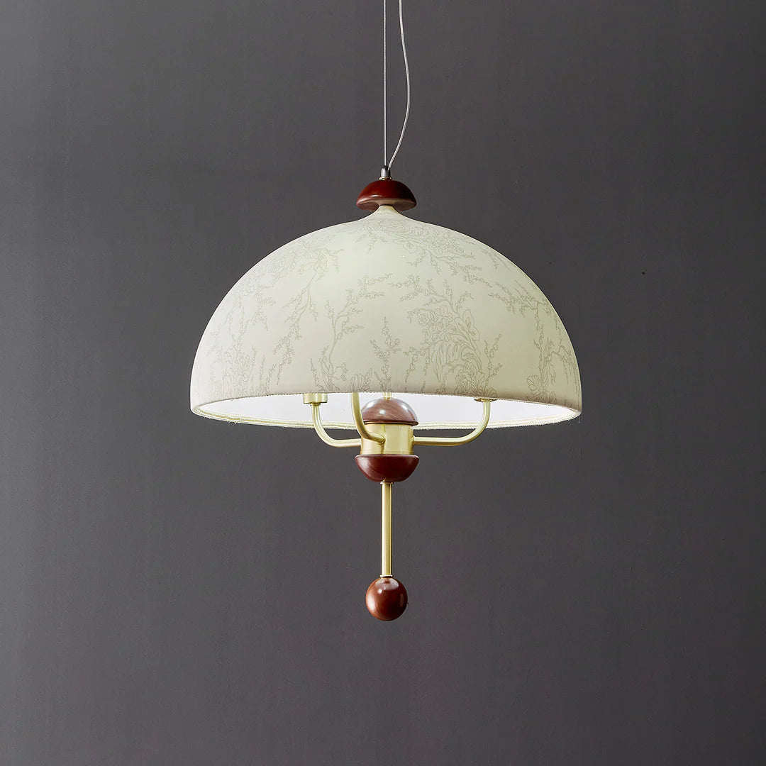 Victoria Retro Pedal Pendant Lamp, Fabric & Wood Decor, 3 Style LUMINORLIGHTING