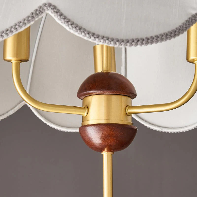 Victoria Retro Pedal Pendant Lamp, Fabric & Wood Decor, 3 Style LUMINORLIGHTING