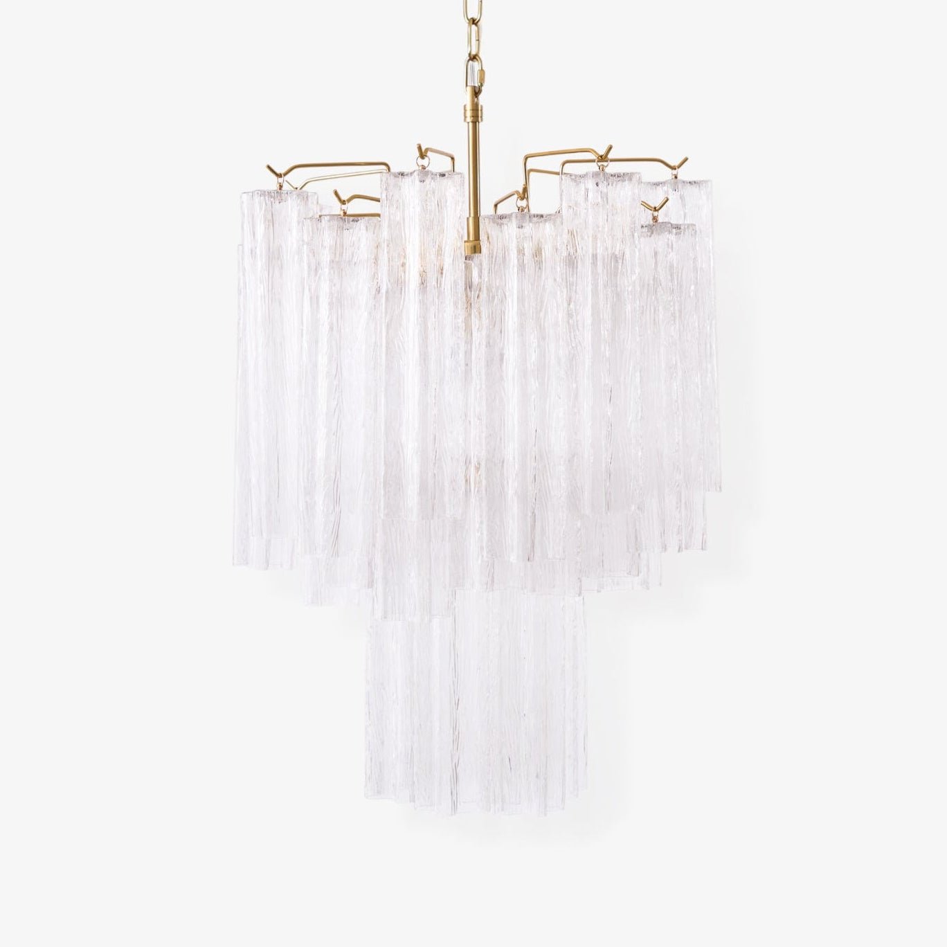 Venus - Waterfall Inspired Foggy Glass Round Chandelier LUMINORLIGHTING