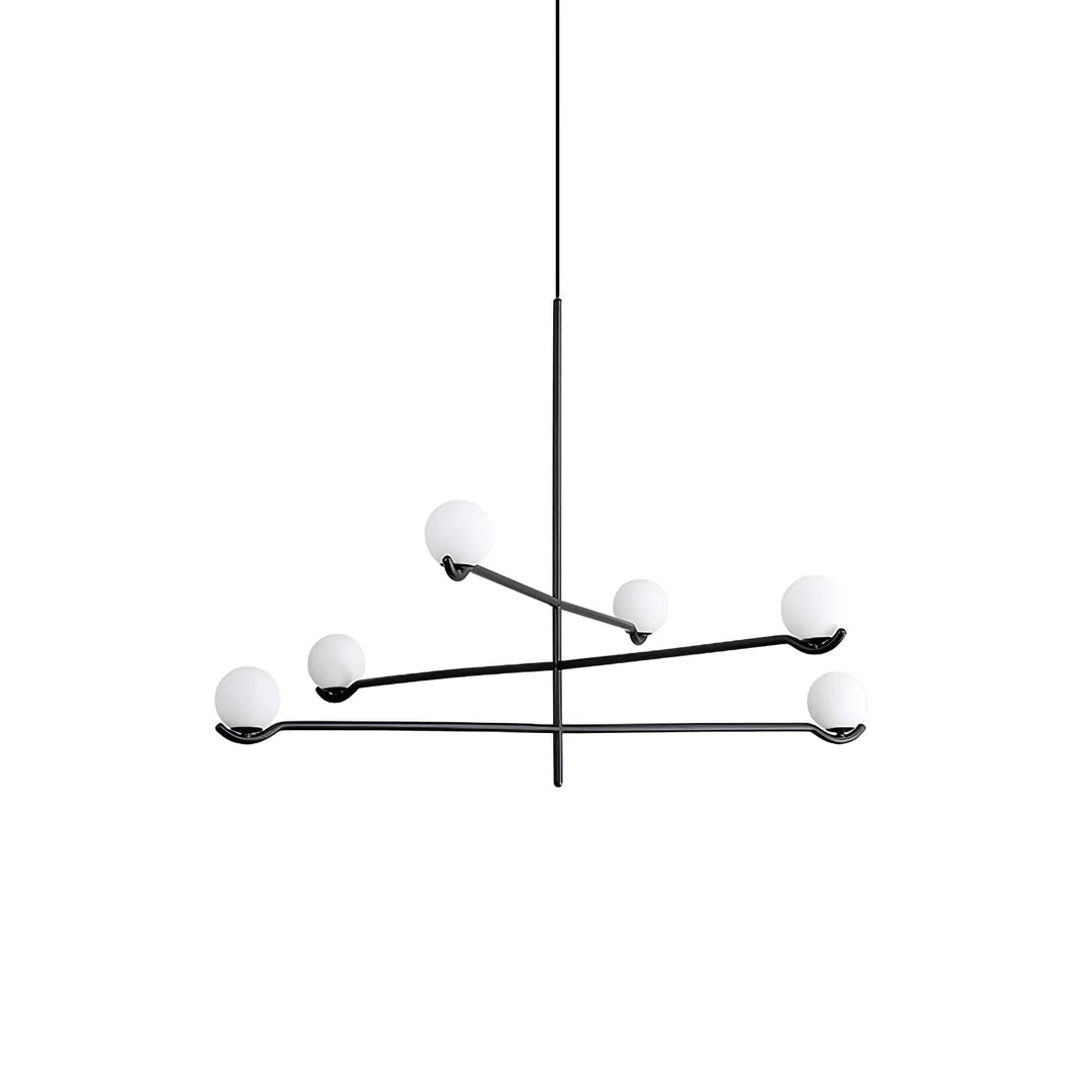 Contemporary Pearl Pendant Lamp, Glass Lampshade w/ Metal Frame, 3 Style LUMINORLIGHTING