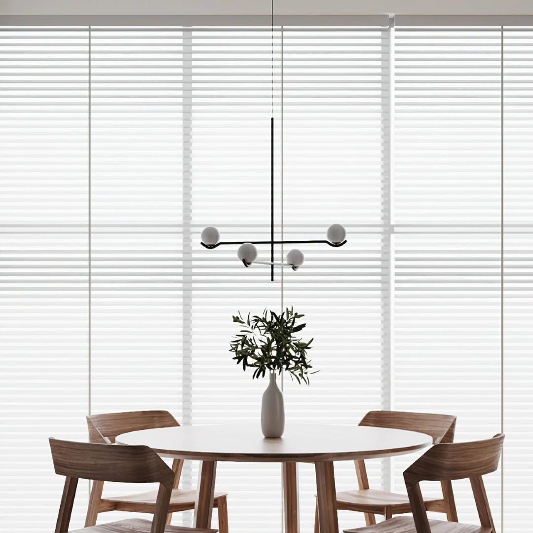 Contemporary Pearl Pendant Lamp, Glass Lampshade w/ Metal Frame, 3 Style LUMINORLIGHTING