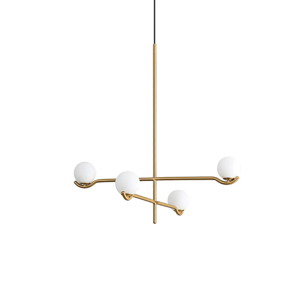 Contemporary Pearl Pendant Lamp, Glass Lampshade w/ Metal Frame, 3 Style LUMINORLIGHTING