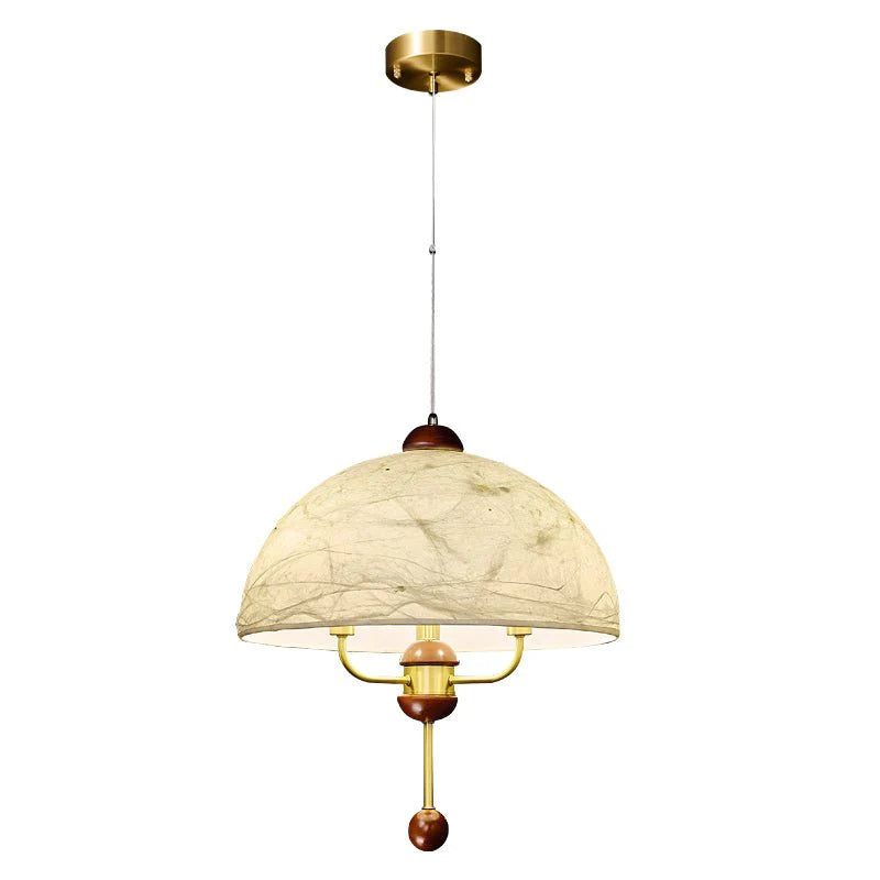 Victoria Retro Pedal Pendant Lamp, Fabric & Wood Decor, 3 Style LUMINORLIGHTING