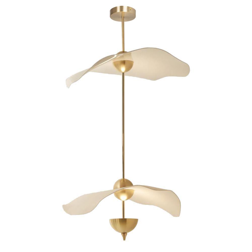 Alaria - Double Layer Floating Petal-Shape Contemporary Pendant Light LUMINORLIGHTING