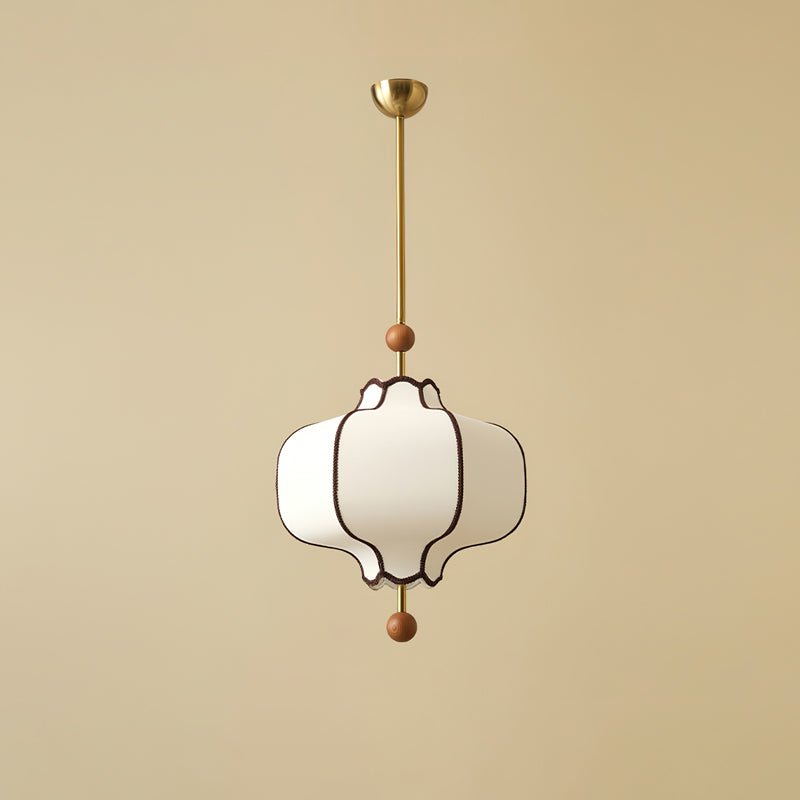 Lucette - New Asian Lantern Shape Fabric Pendant Light LUMINORLIGHTING