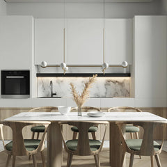 Contemporary Pearl Pendant Lamp, Glass Lampshade w/ Metal Frame, 3 Style LUMINORLIGHTING