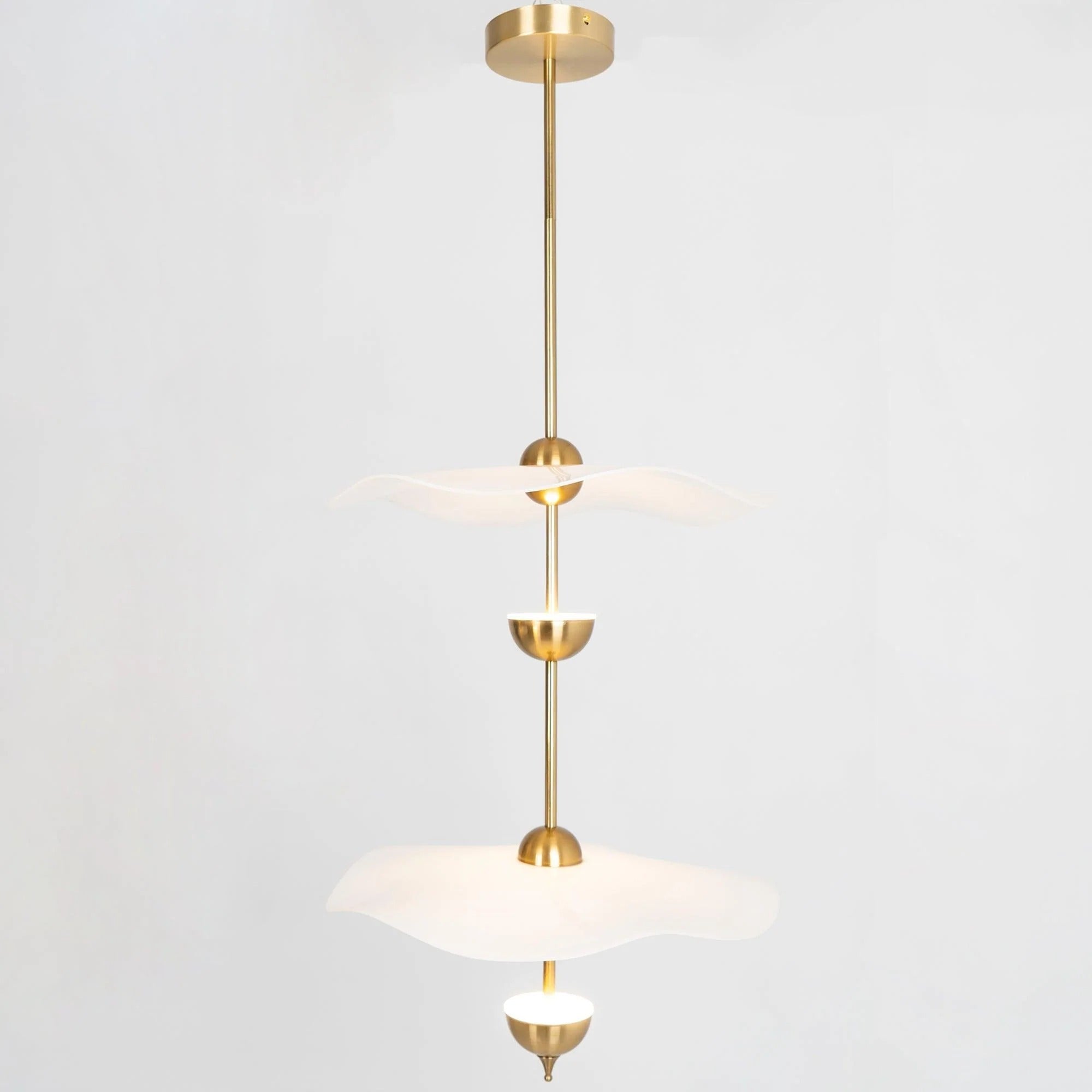 Alaria - Double Layer Floating Petal-Shape Contemporary Pendant Light LUMINORLIGHTING