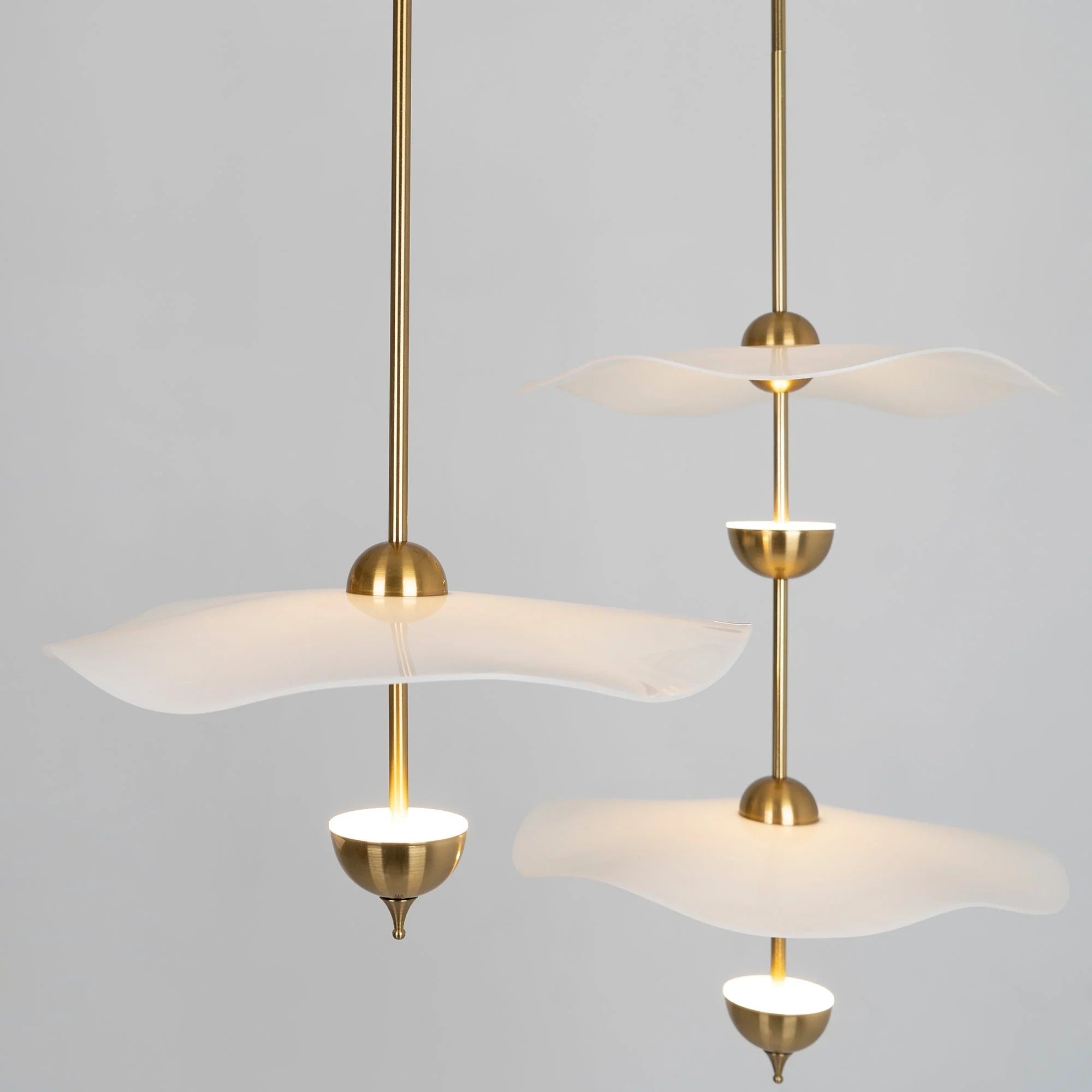 Alaria - Double Layer Floating Petal-Shape Contemporary Pendant Light LUMINORLIGHTING