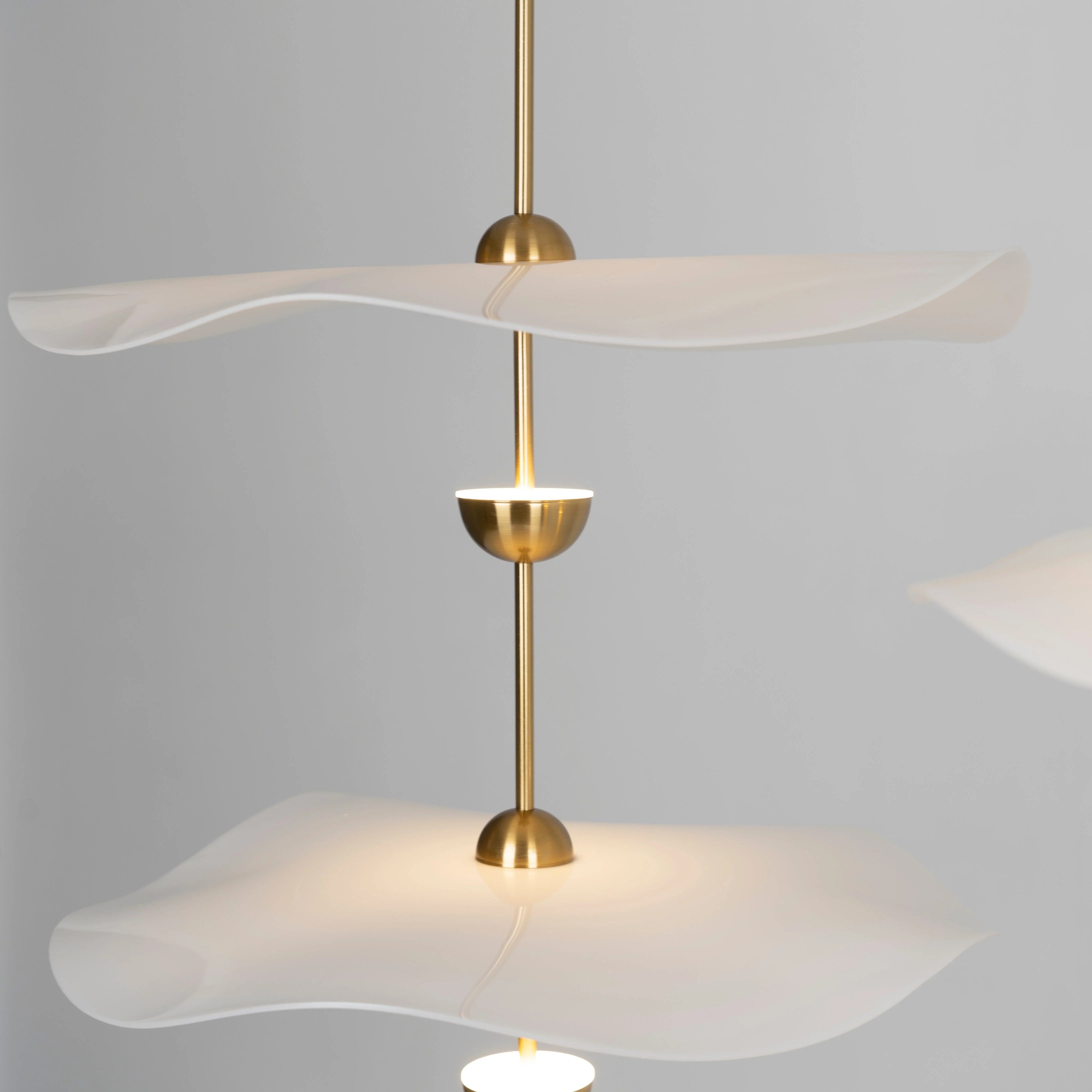 Alaria - Double Layer Floating Petal-Shape Contemporary Pendant Light LUMINORLIGHTING