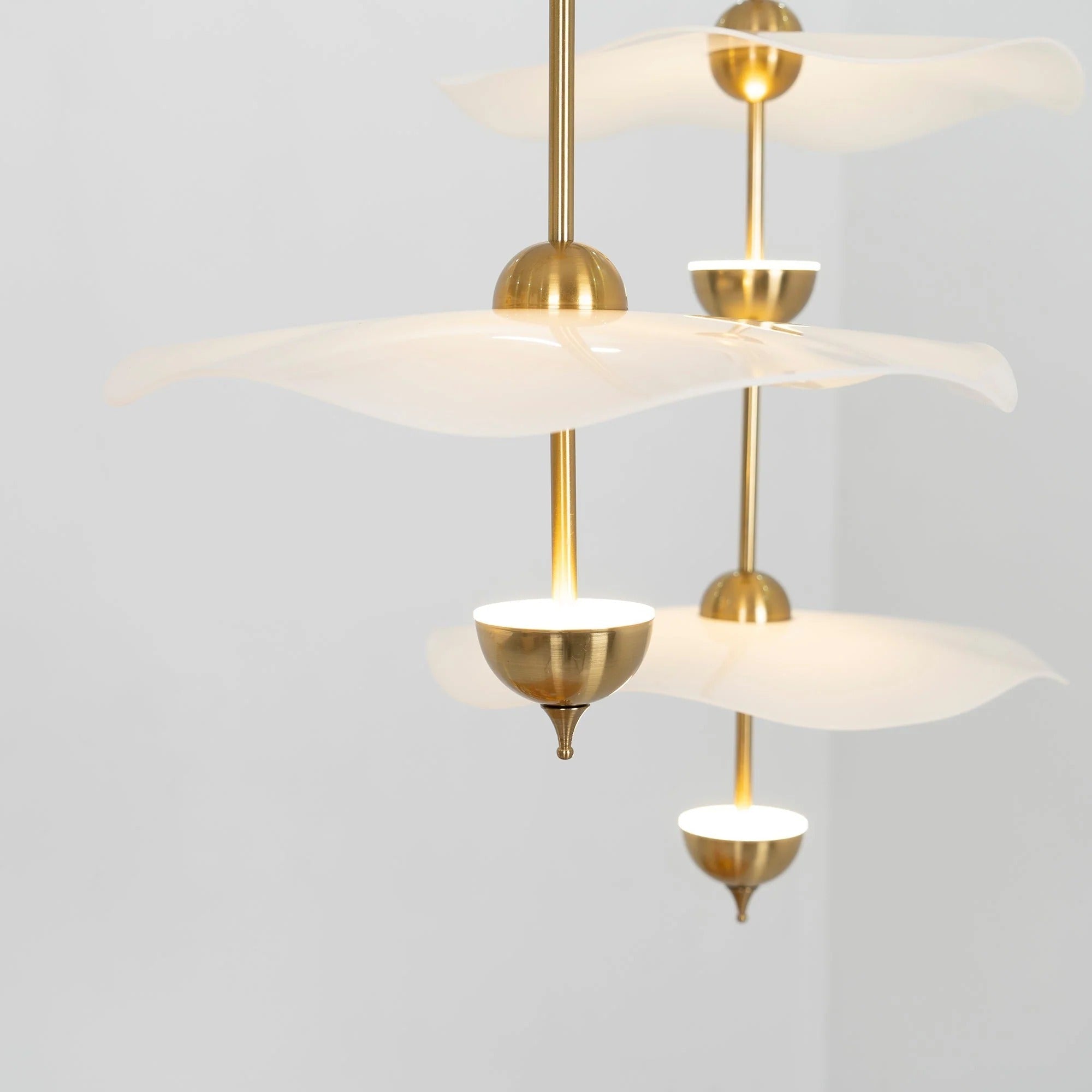 Alaria - Double Layer Floating Petal-Shape Contemporary Pendant Light LUMINORLIGHTING