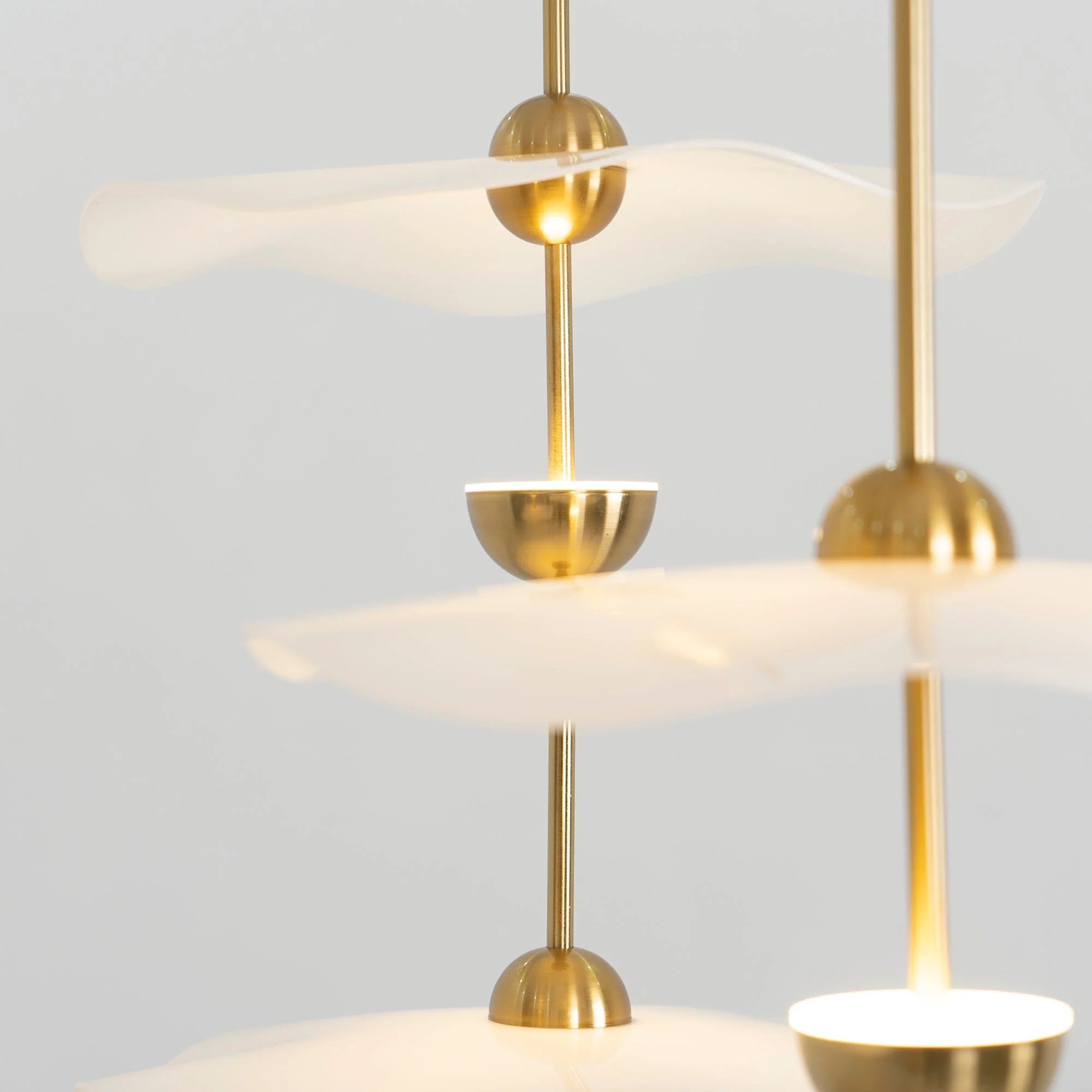 Alaria - Double Layer Floating Petal-Shape Contemporary Pendant Light LUMINORLIGHTING