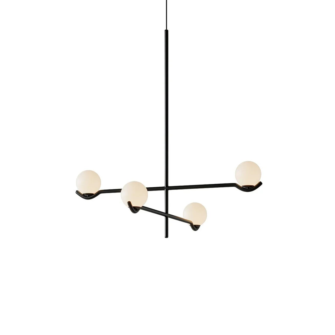Contemporary Pearl Pendant Lamp, Glass Lampshade w/ Metal Frame, 3 Style LUMINORLIGHTING