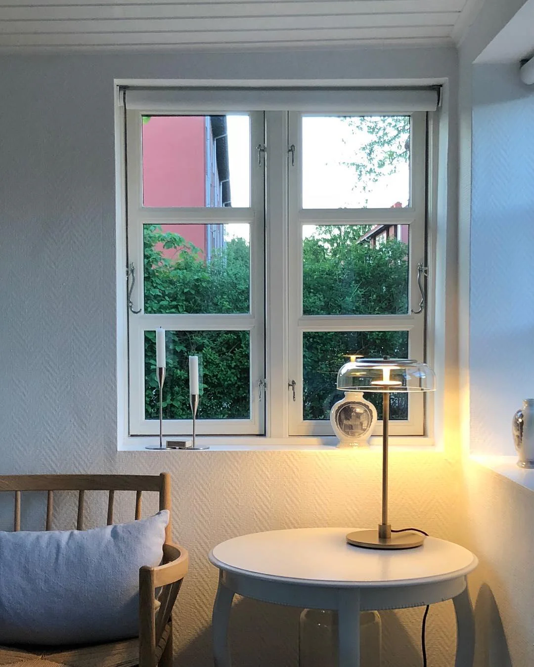 Calvessa - Glass & Metal Table Lamp, Brass/Black LUMINORLIGHTING