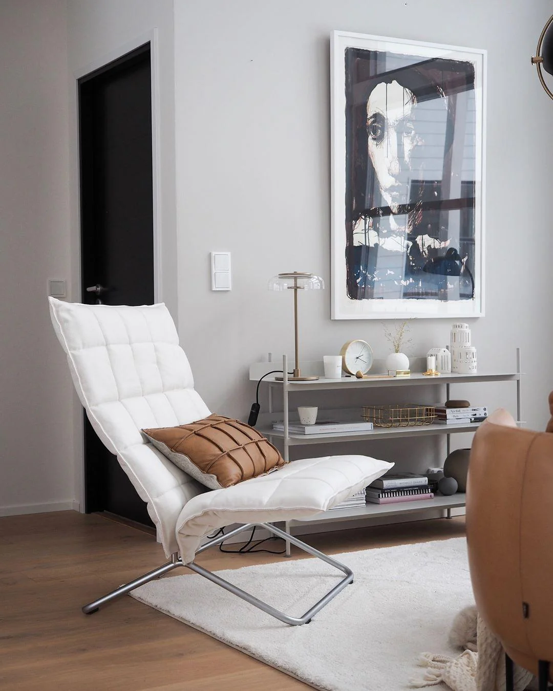 Calvessa - Glass & Metal Table Lamp, Brass/Black LUMINORLIGHTING