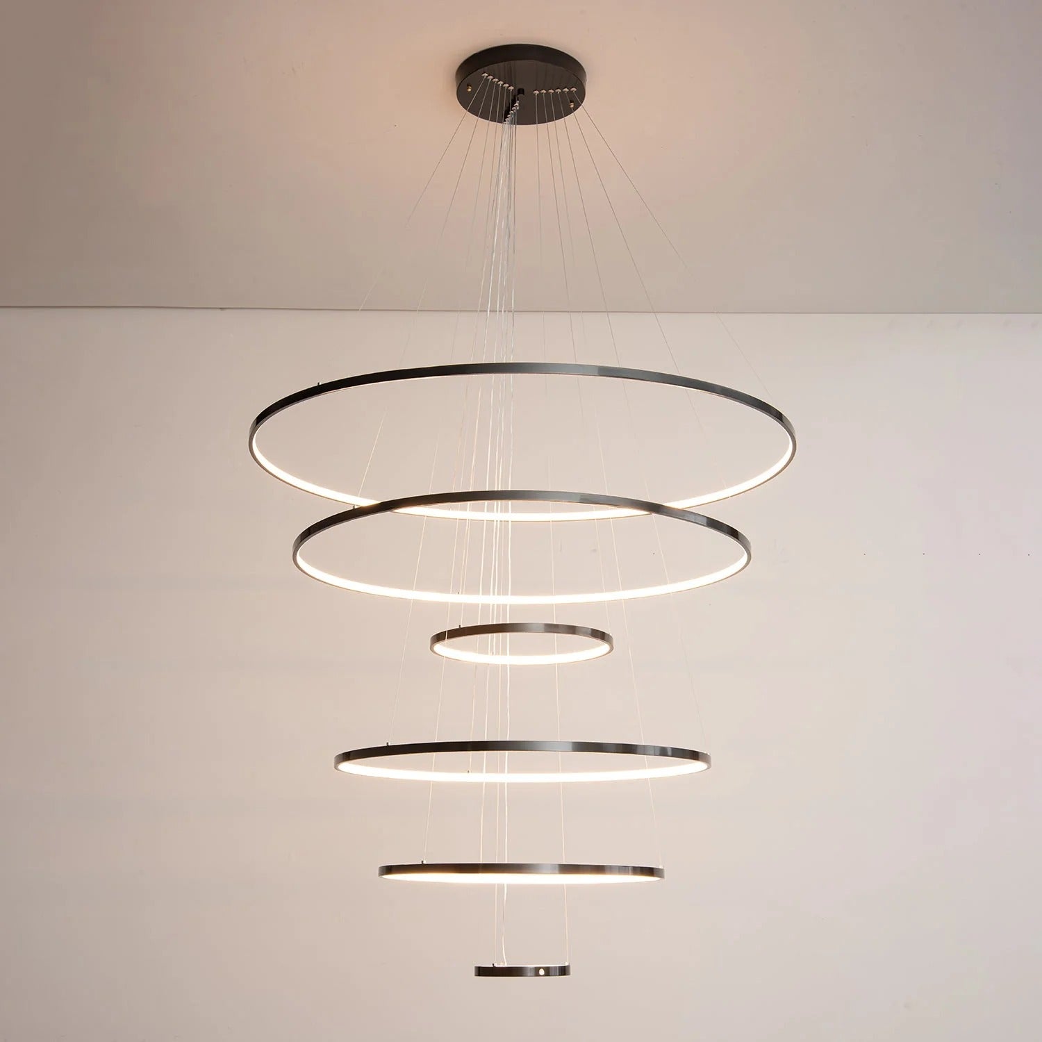 Cassida - Minimalism Circle Shape Chandelier Combo LUMINORLIGHTING