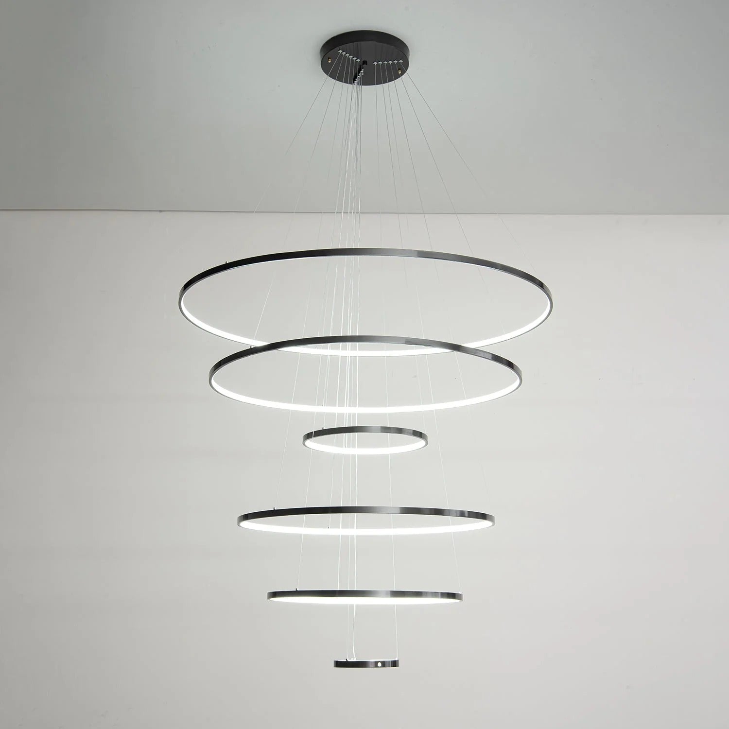 Cassida - Minimalism Circle Shape Chandelier Combo LUMINORLIGHTING