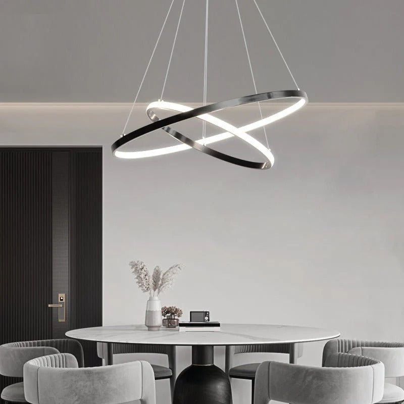 Cassida - Minimalism Circle Shape Chandelier Combo LUMINORLIGHTING