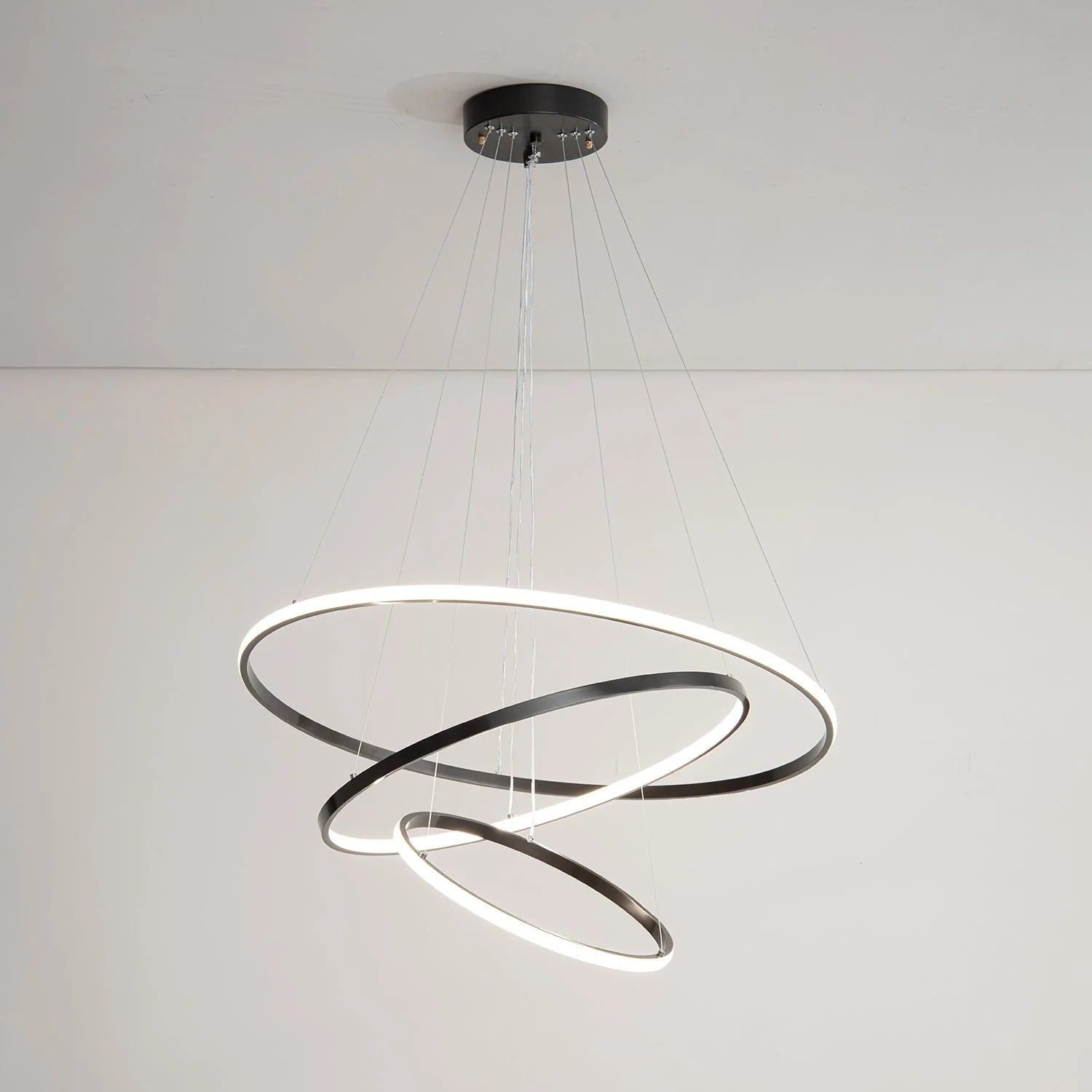Cassida - Minimalism Circle Shape Chandelier Combo LUMINORLIGHTING