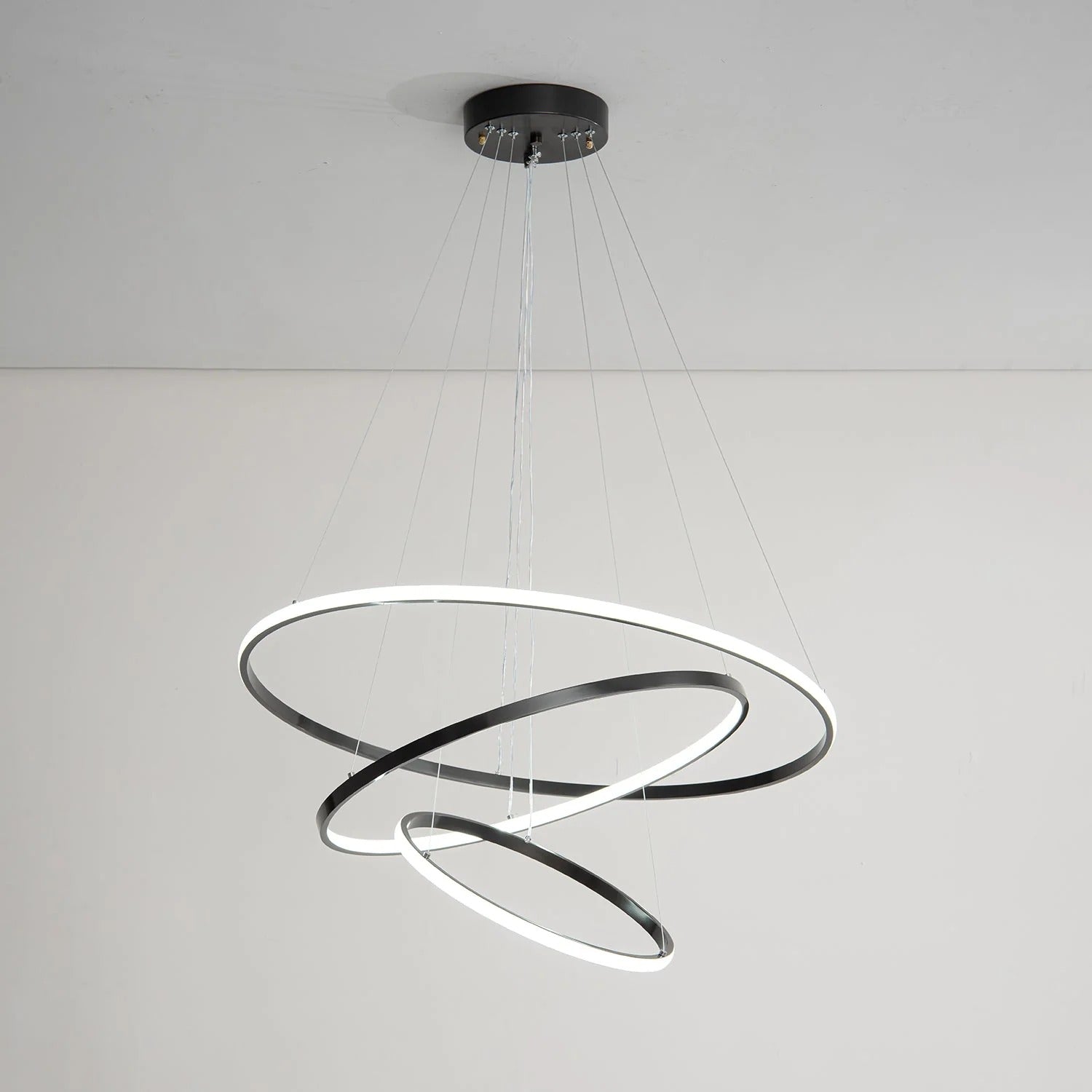 Cassida - Minimalism Circle Shape Chandelier Combo LUMINORLIGHTING