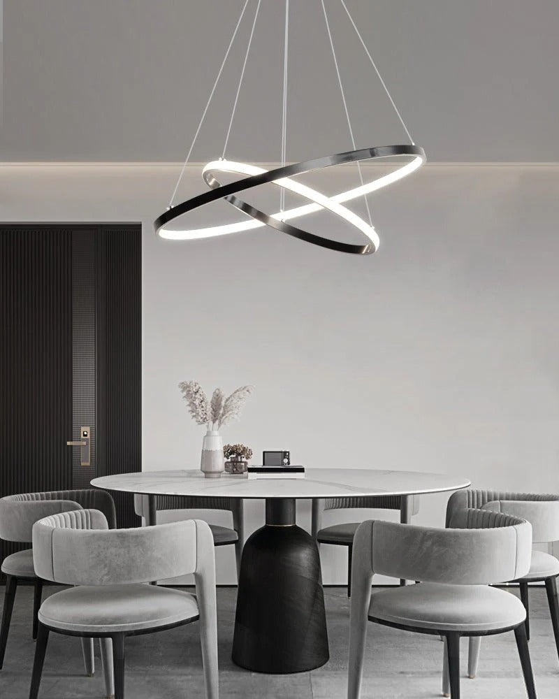 Cassida - Minimalism Circle Shape Chandelier Combo LUMINORLIGHTING
