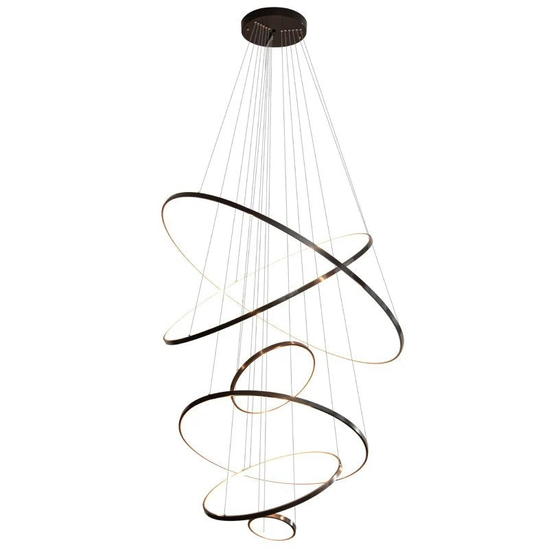 Cassida - Minimalism Circle Shape Chandelier Combo LUMINORLIGHTING