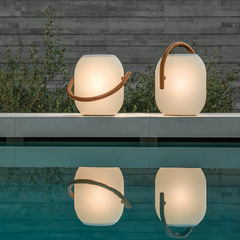 Lucera - Solar Powered Barrel Shape Outdoor Lamp, 3 Sizes