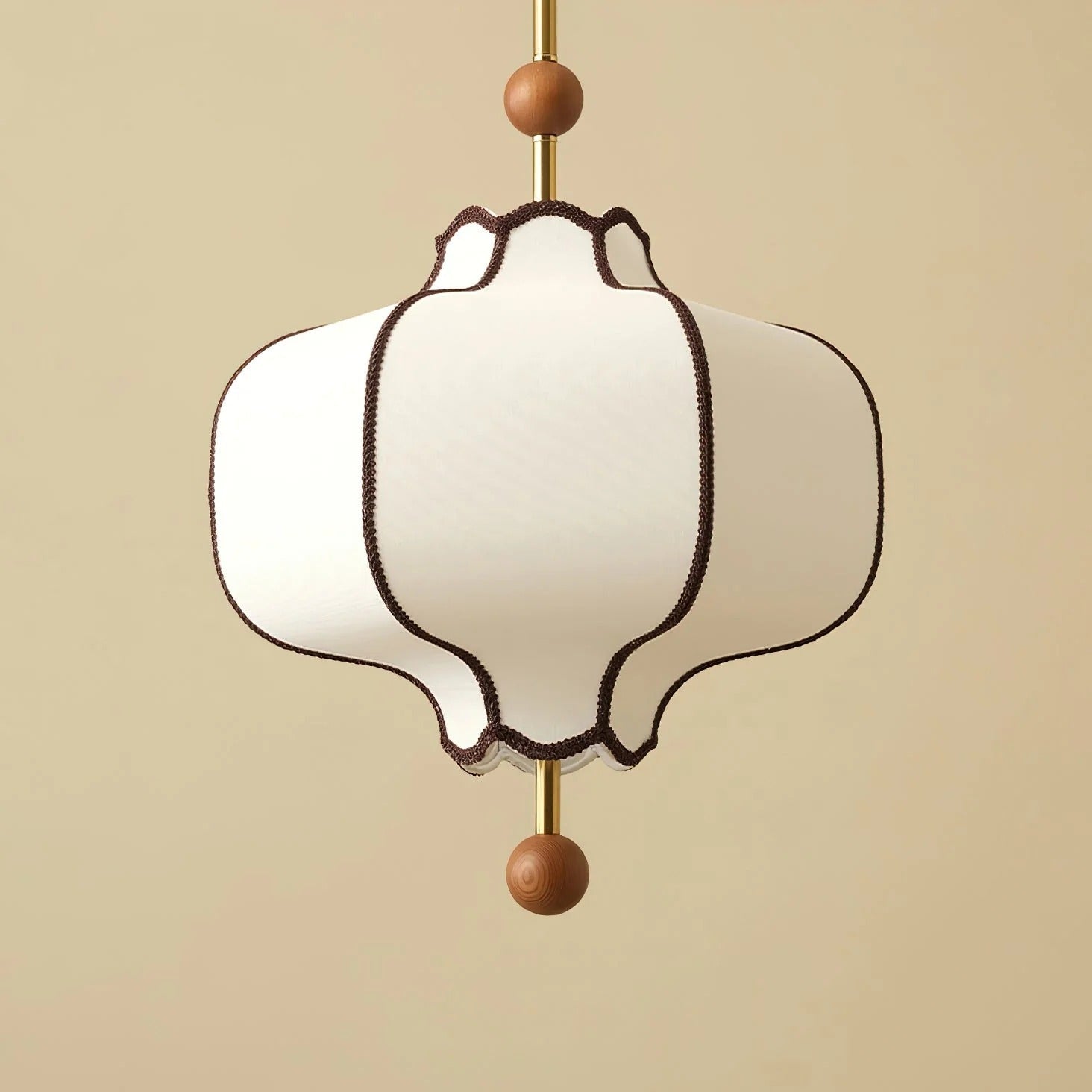 Lucette - New Asian Lantern Shape Fabric Pendant Light LUMINORLIGHTING