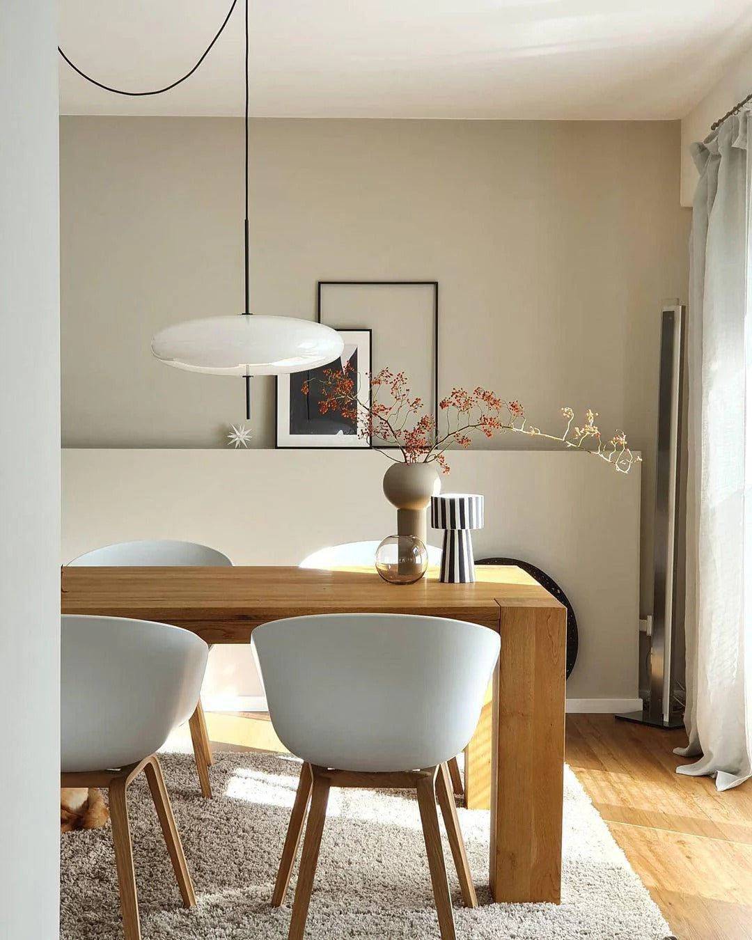 Lunaria - Model 2065 Pendant Lamp, Black/White LUMINORLIGHTING