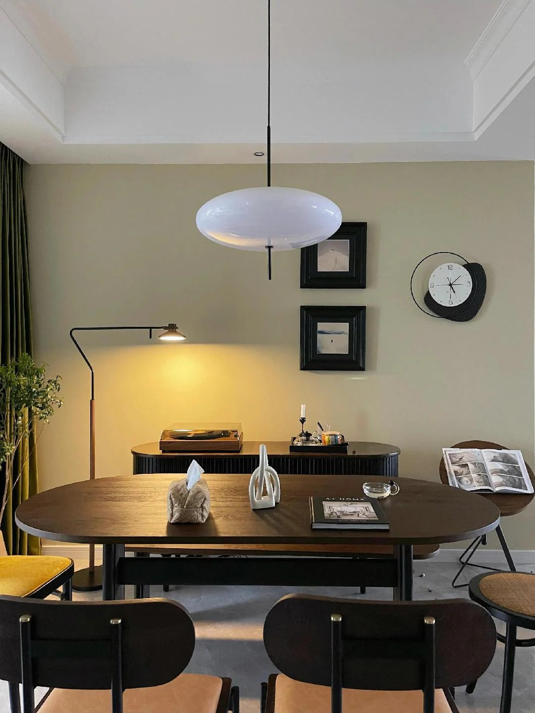 Lunaria - Model 2065 Pendant Lamp, Black/White LUMINORLIGHTING