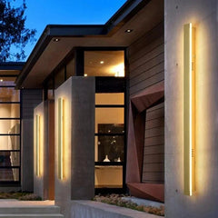 Minimalist - Linear Design LED Outdoor Wall Light For Outdoor, Black, IP67