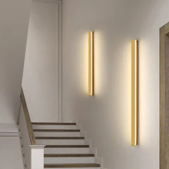Minimalist - Linear Design LED Outdoor Wall Light For Outdoor, Gold, IP67