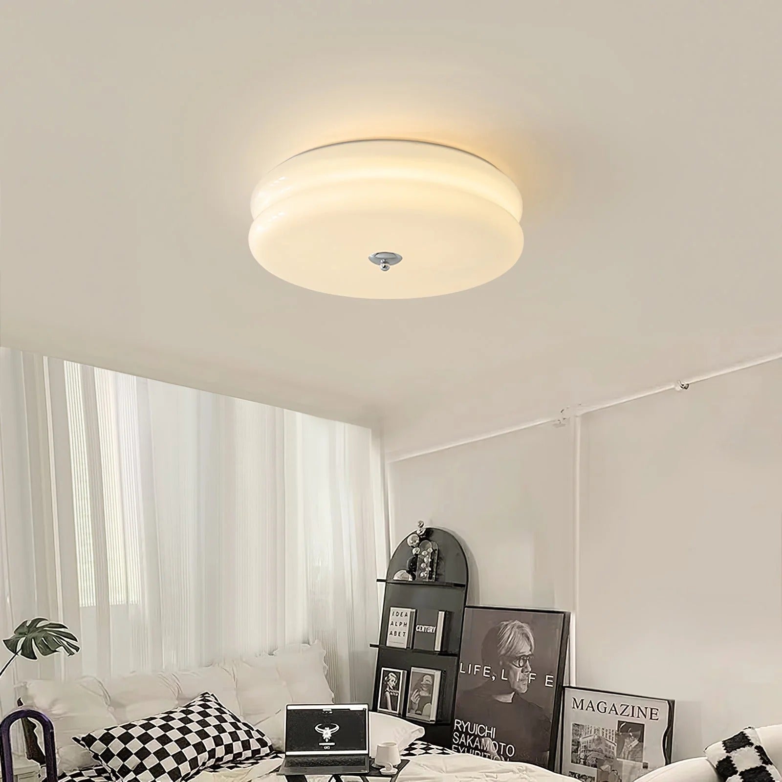 Nuvetta - Creamy Tone Round Ceiling Light LUMINORLIGHTING