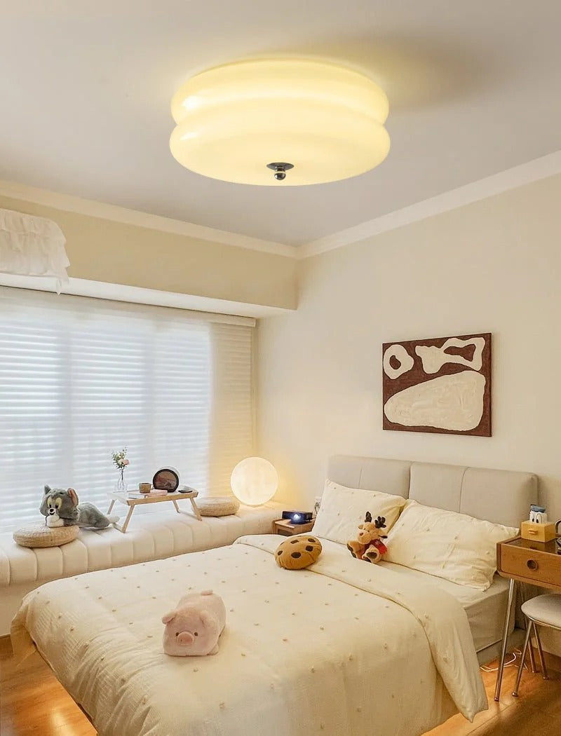 Nuvetta - Creamy Tone Round Ceiling Light LUMINORLIGHTING