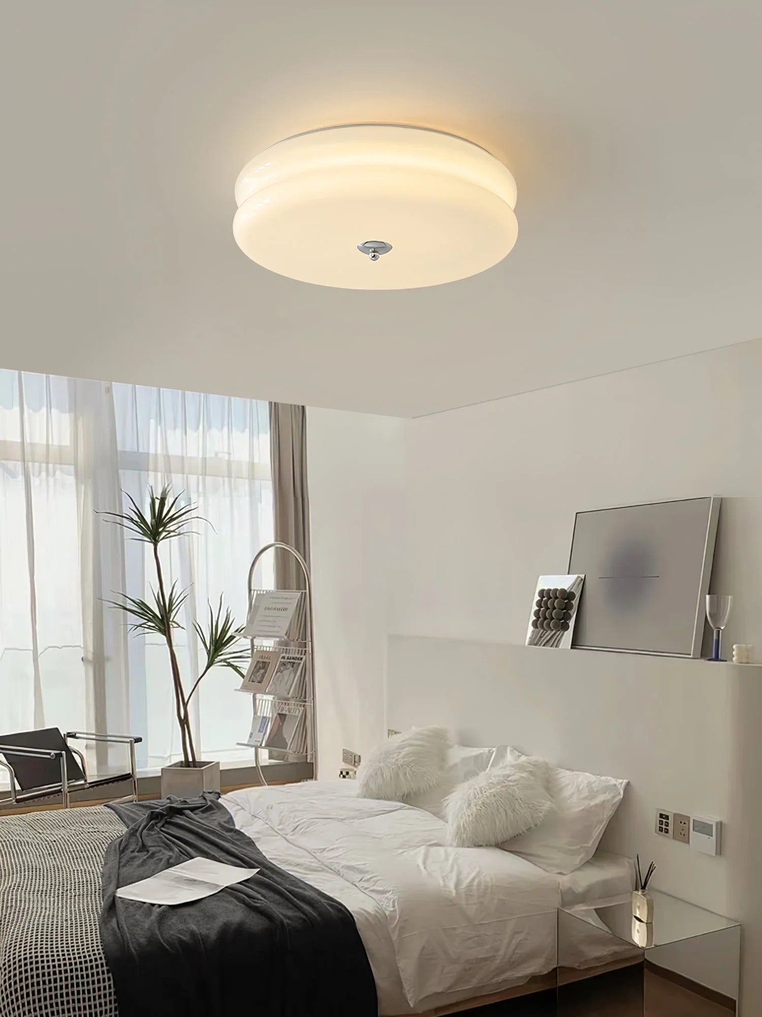 Nuvetta - Creamy Tone Round Ceiling Light LUMINORLIGHTING