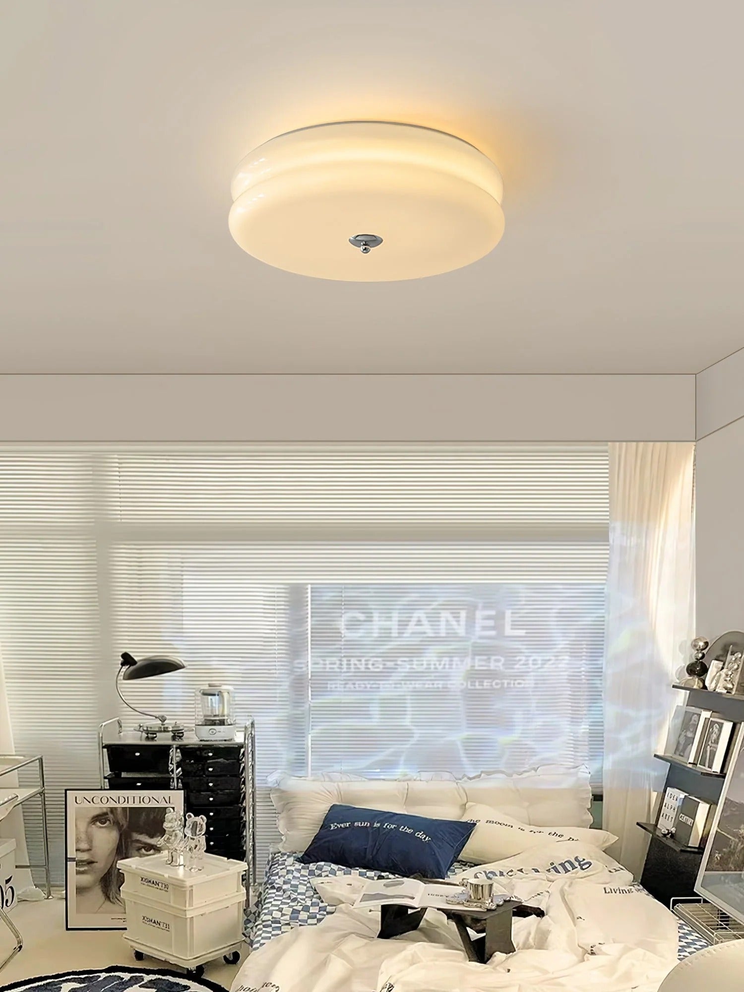 Nuvetta - Creamy Tone Round Ceiling Light LUMINORLIGHTING