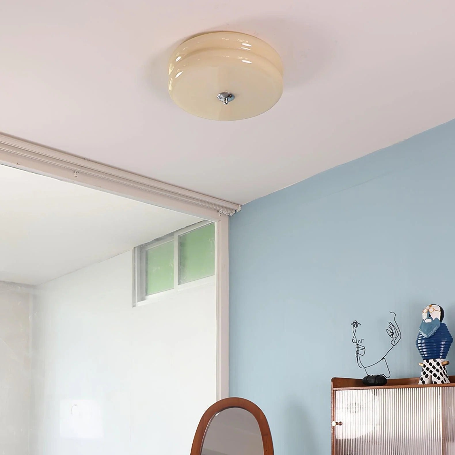 Nuvetta - Creamy Tone Round Ceiling Light LUMINORLIGHTING