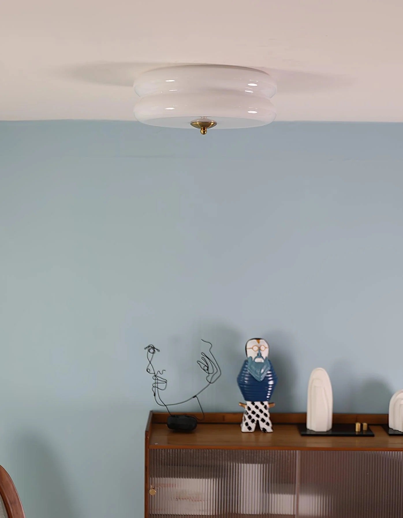 Nuvetta - Creamy Tone Round Ceiling Light LUMINORLIGHTING