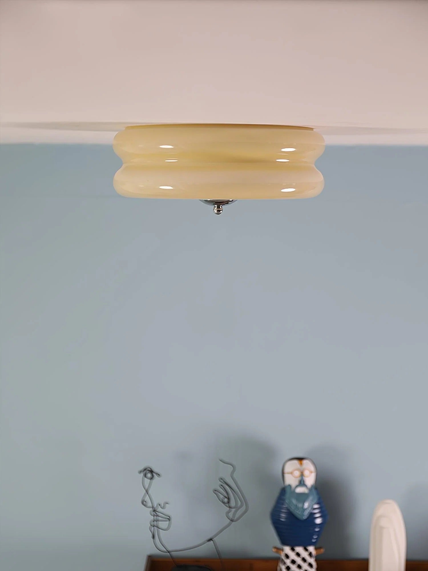 Nuvetta - Creamy Tone Round Ceiling Light LUMINORLIGHTING