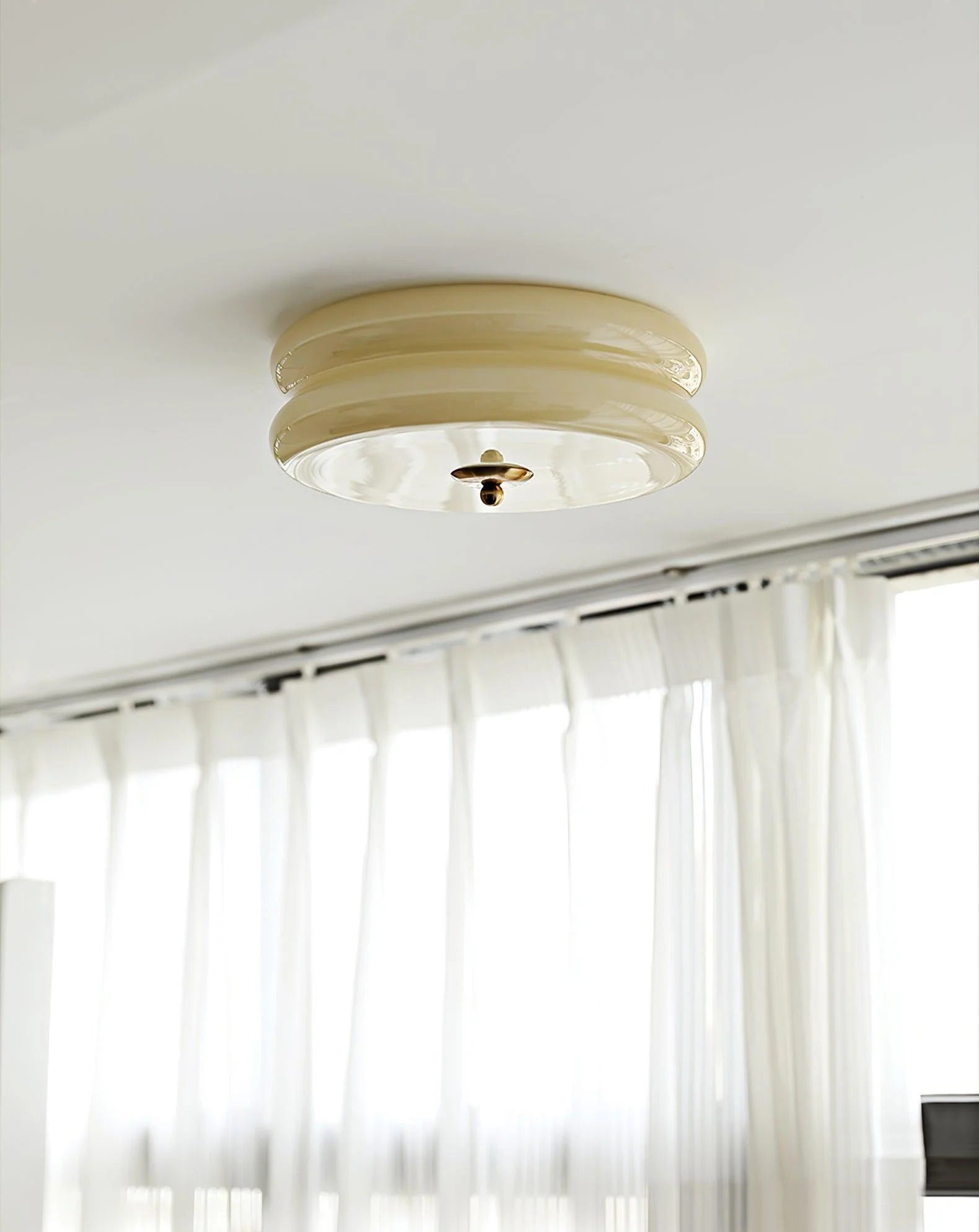 Nuvetta - Creamy Tone Round Ceiling Light LUMINORLIGHTING