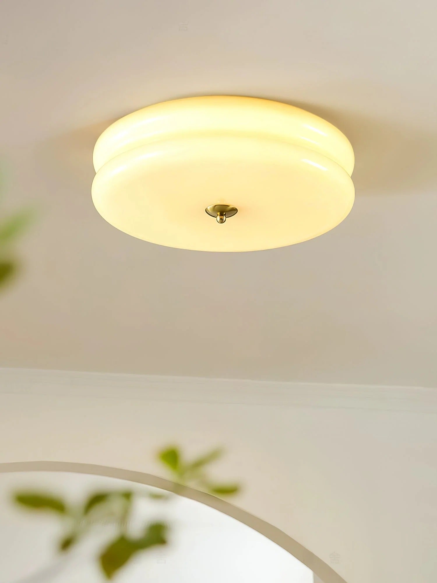 Nuvetta - Creamy Tone Round Ceiling Light LUMINORLIGHTING