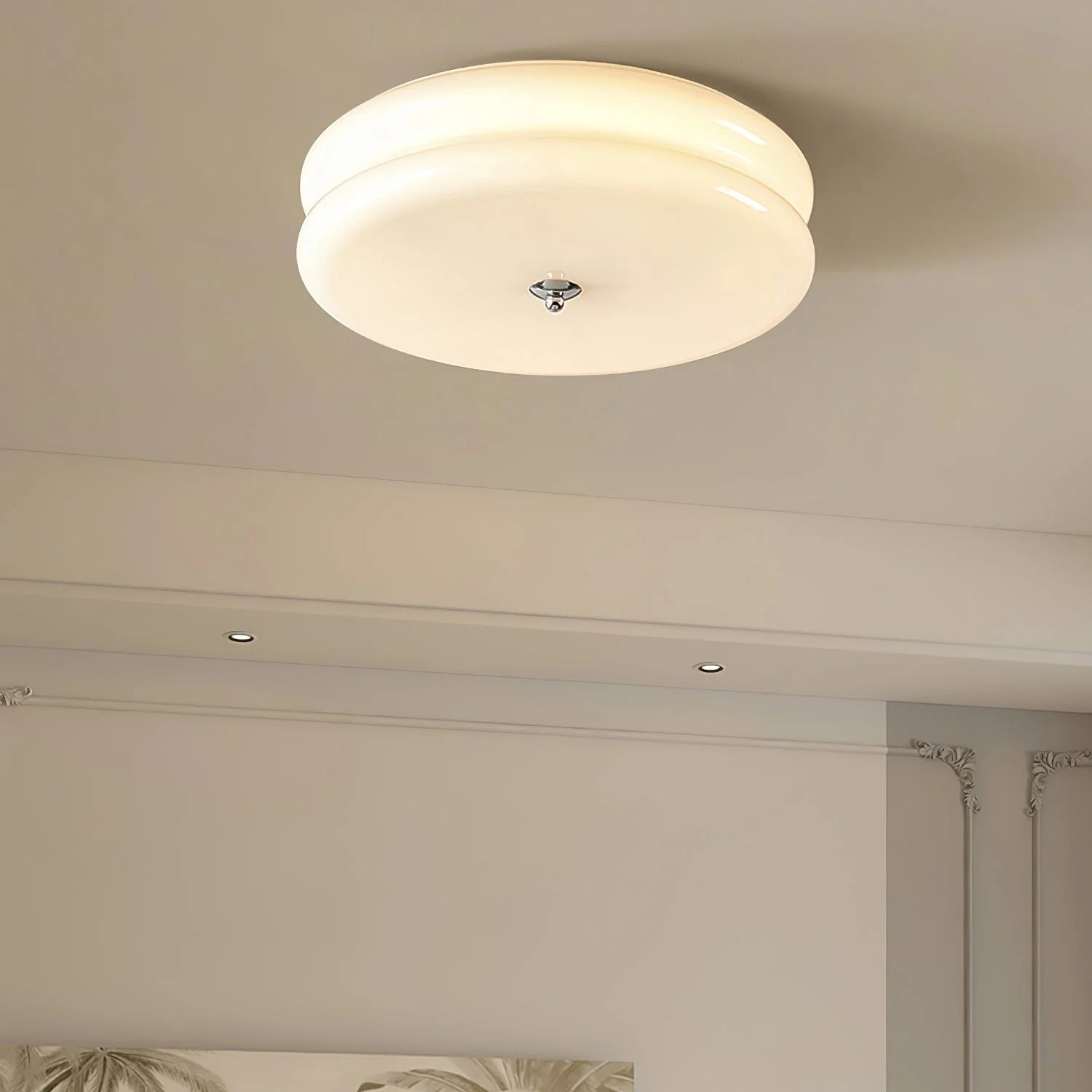Nuvetta - Creamy Tone Round Ceiling Light LUMINORLIGHTING