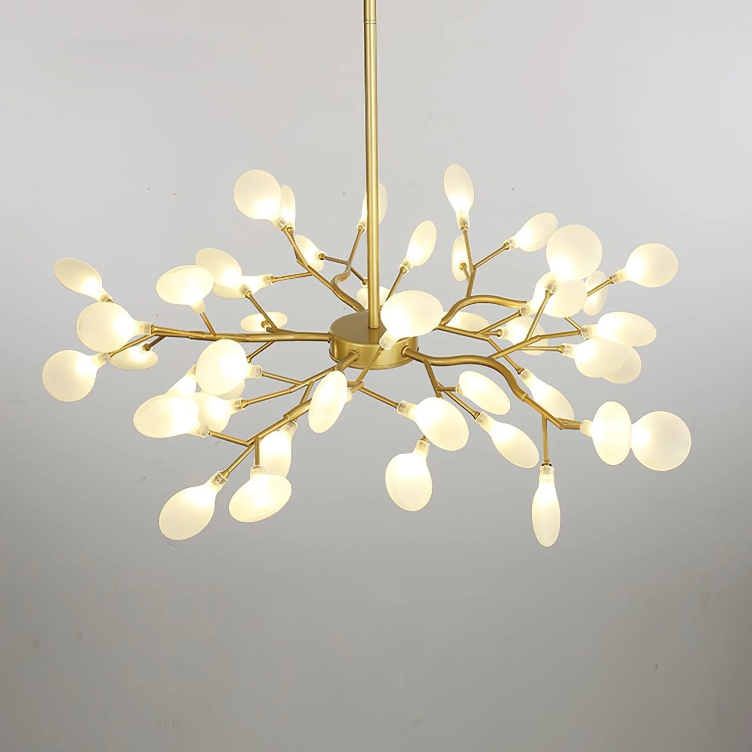 NYXORA - Contemporary Firefly Multi-Branch Chandelier, Gold/Black LUMINORLIGHTING