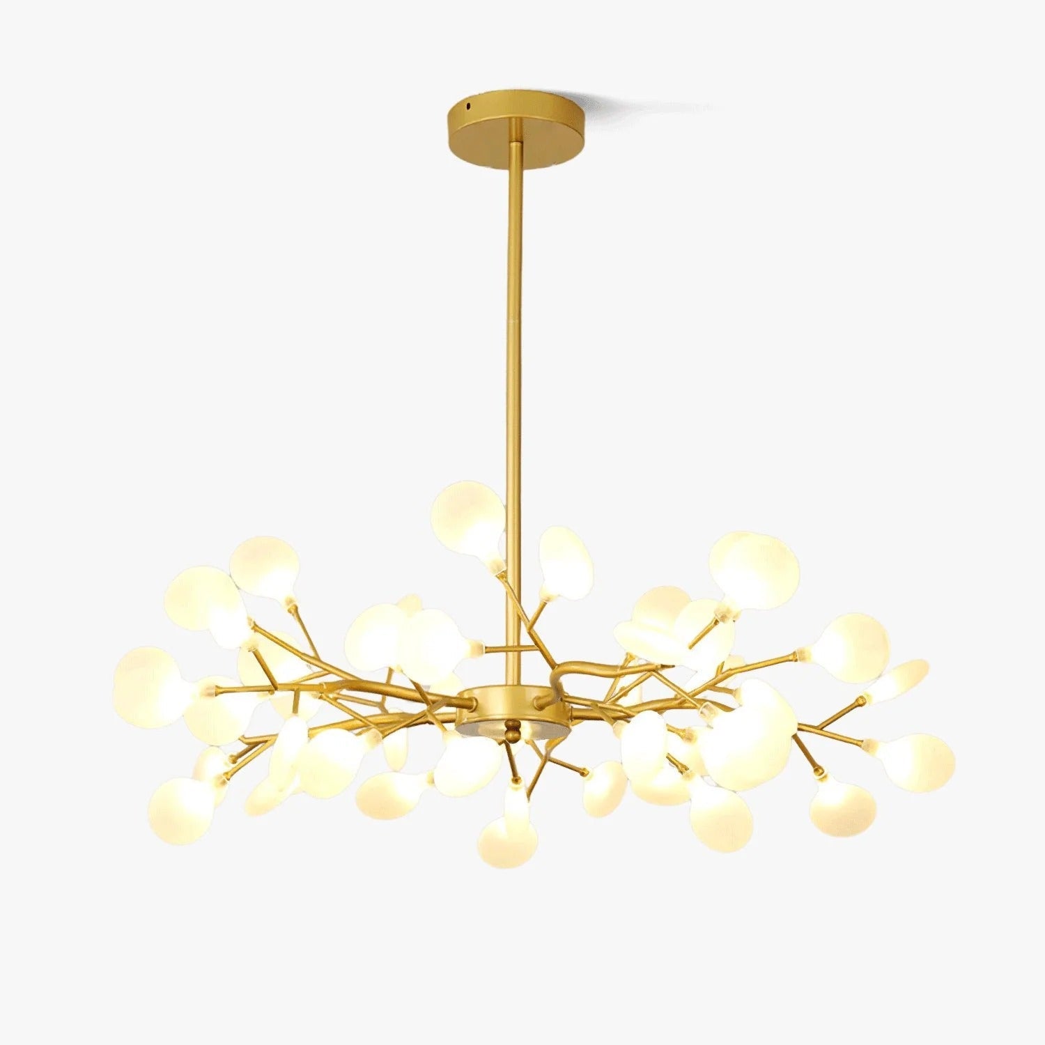 NYXORA - Contemporary Firefly Multi-Branch Chandelier, Gold/Black LUMINORLIGHTING