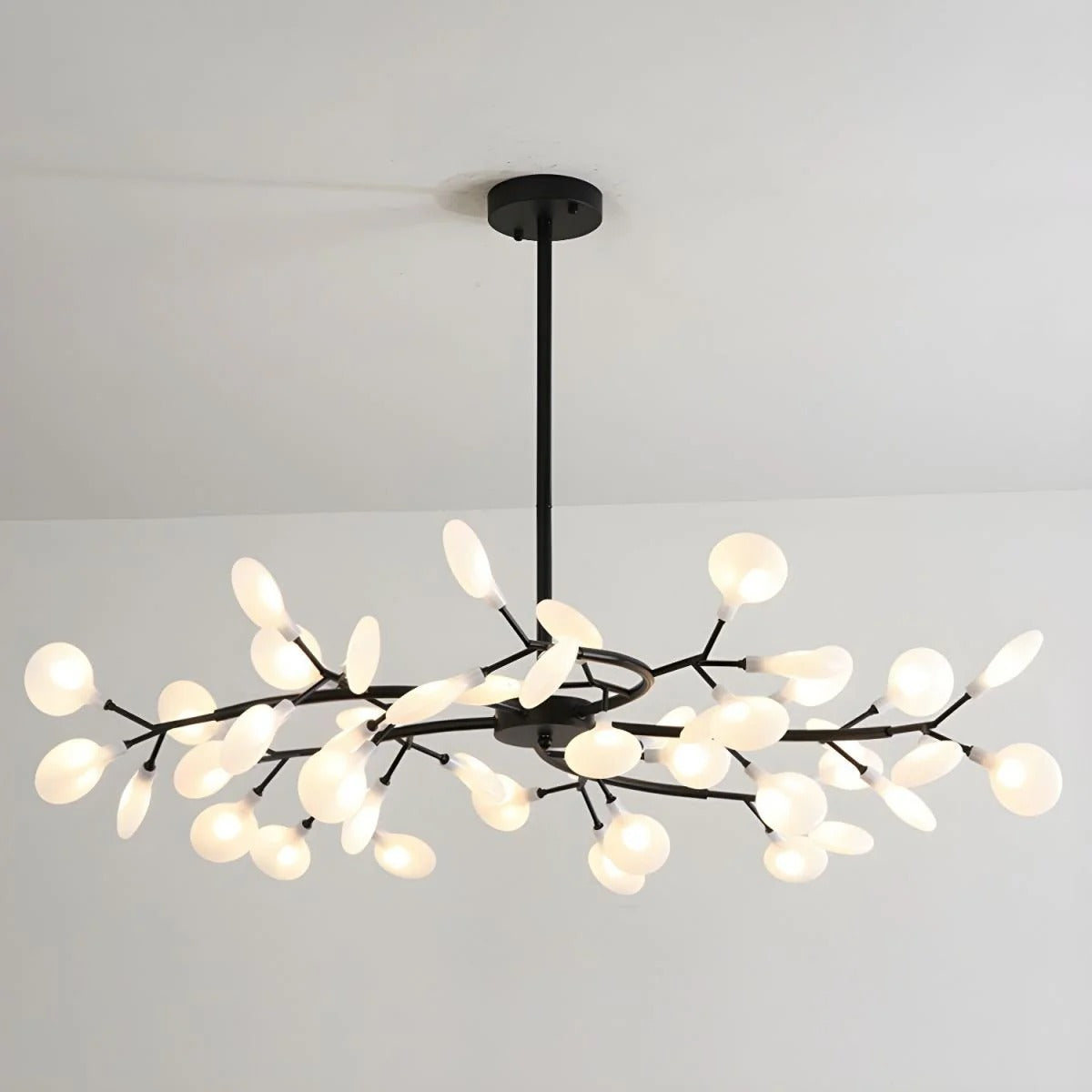 NYXORA - Contemporary Firefly Multi-Branch Chandelier, Gold/Black LUMINORLIGHTING